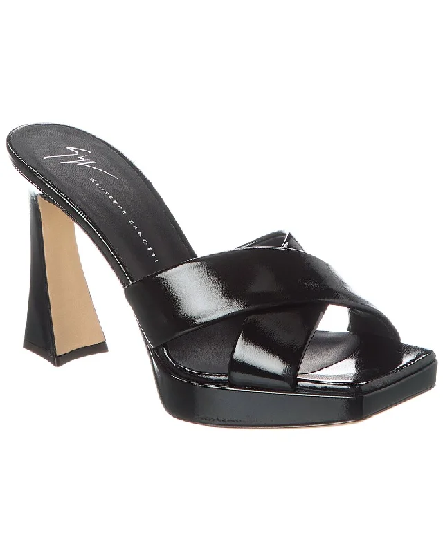 Adjustable Strap Women's Sandals with a Padded Heel in Pink for a Custom FitGiuseppe Zanotti Stacee 85 Leather Platform Sandal