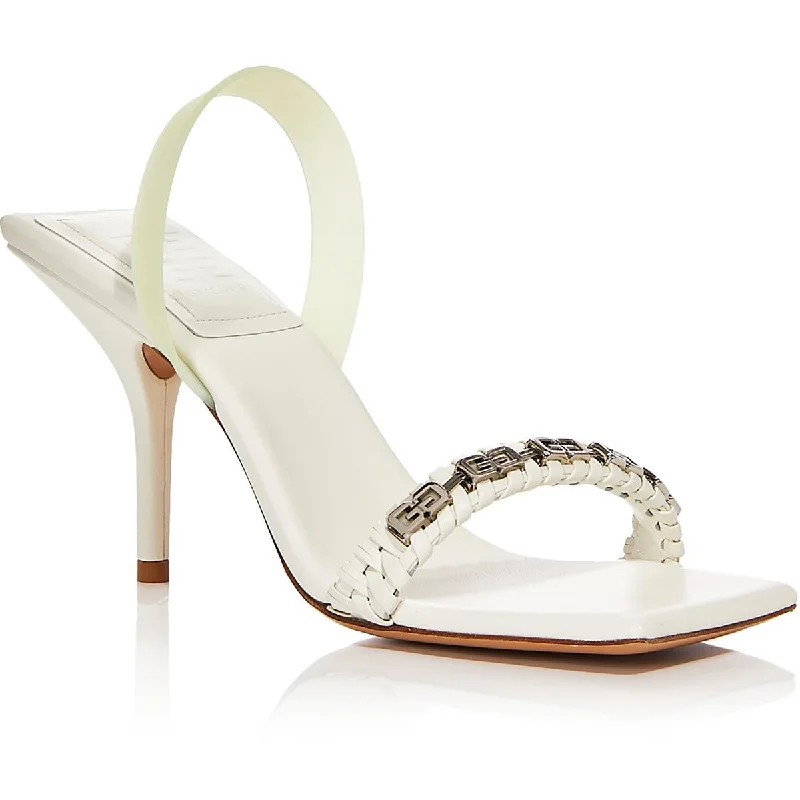 Women's Strappy Gladiator Sandals with Buckle Closures in Tan for a Boho LookGivenchy Womens Leather Square Toe Heels