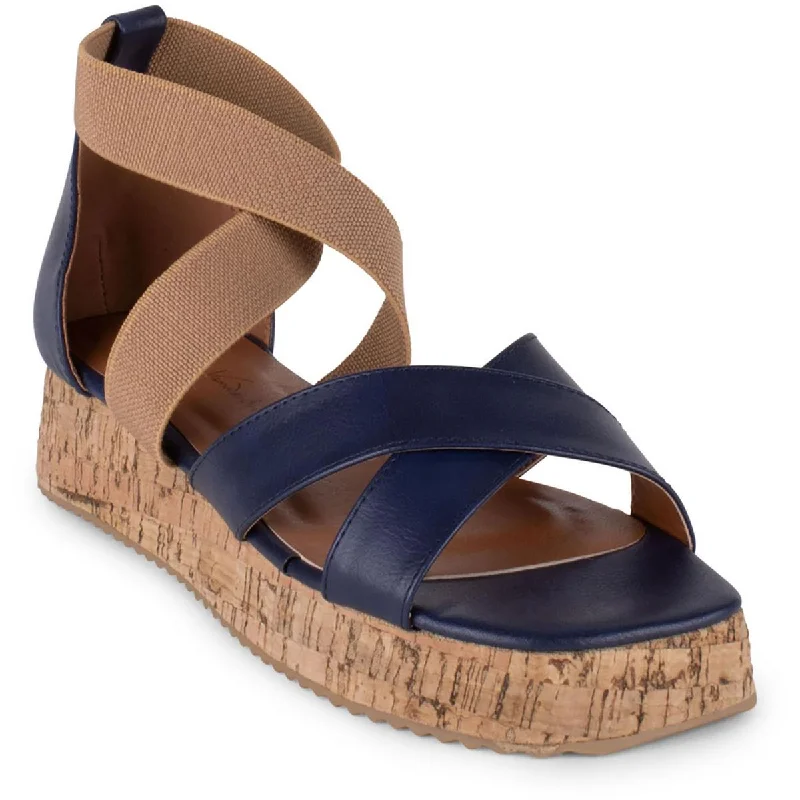 Sustainable Women's Recycled Material Sandals in Beige for Eco - Conscious ShoppersGloria Vanderbilt Womens  Brooks Leather Ankle Strap