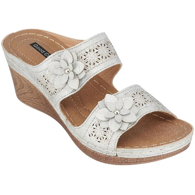 Women's Thong Sandals with a Beaded Design in Multicolor for a Beachy AestheticGood Choice Womens CIE Open toe Slip on Wedge Sandals