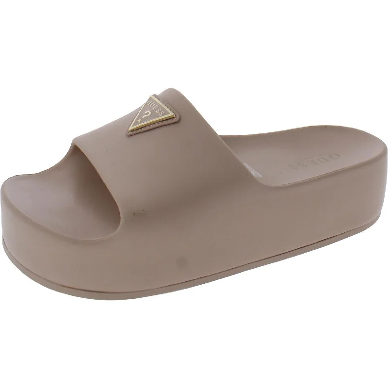 Orthopedic Women's Sandals with Arch Support in Gray for Foot HealthGuess Womens Plats Solid  Platform Sandals