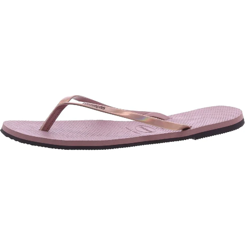 Plus Size Women's Wide - Width Platform Sandals in Black for Added Comfort and HeightHavaianas Womens Thong Slide On Flip-Flops