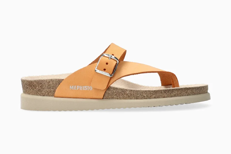 Adjustable Strap Women's Sandals with a Padded Heel in Pink for a Custom FitHelen Brights - Orange