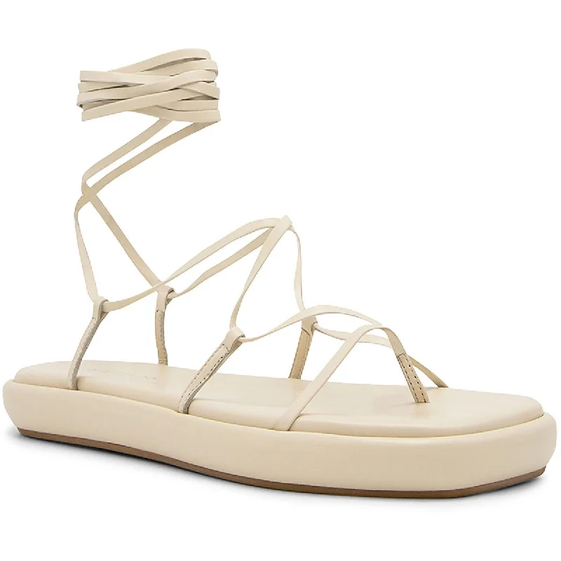 Women's Sandals with a Glitter - Coated Strap in Gold for a Sparkly Summer OutfitIlio Smeraldo Womens Geraldine 02 Faux Leather Lifestyle Lace-Up