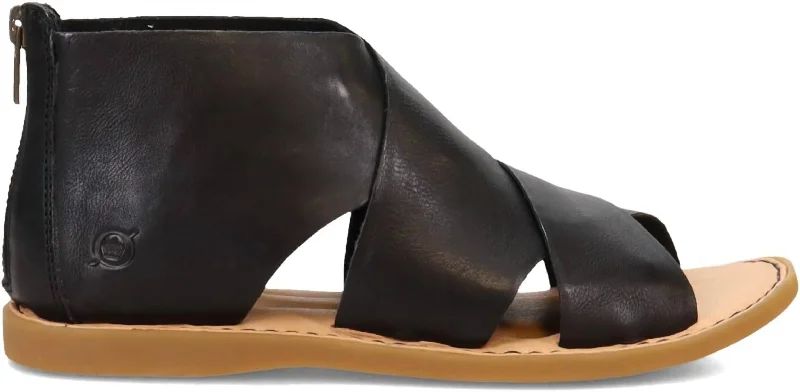 Women's Sandals with a Floral - Printed Upper in Pink for a Feminine Spring LookImani Sandal In Black
