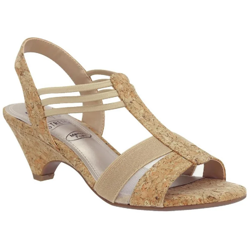 Sustainable Women's Recycled Material Sandals in Beige for Eco - Conscious ShoppersImpo Womens Nylon Mesh Comfort Insole Ankle Strap