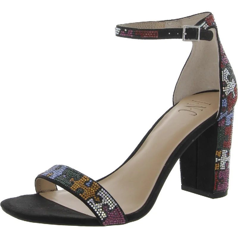 Shock - Absorbing Women's Sandals with a Soft Insole in Black for Active LifestylesINC Womens Lexini  Ankle Strap Dressy Heels