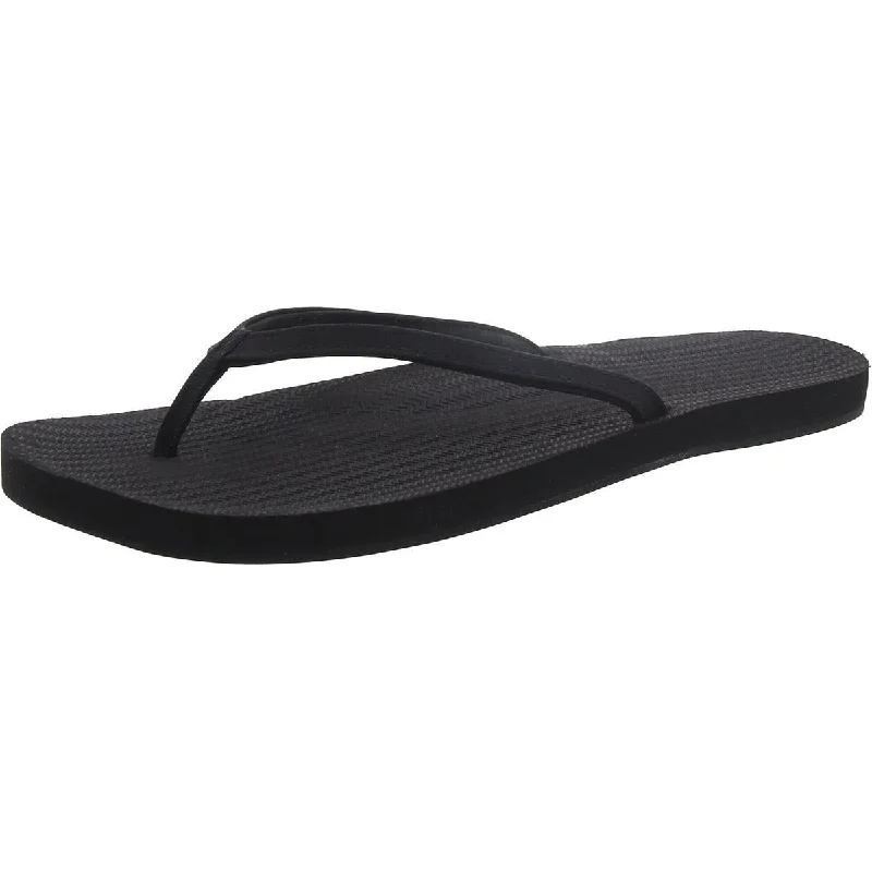 Waterproof Women's Rubber Beach Sandals with Arch Support in Blue for Water ActivitiesIndosole Womens Faux Leather Slip On Thong Sandals