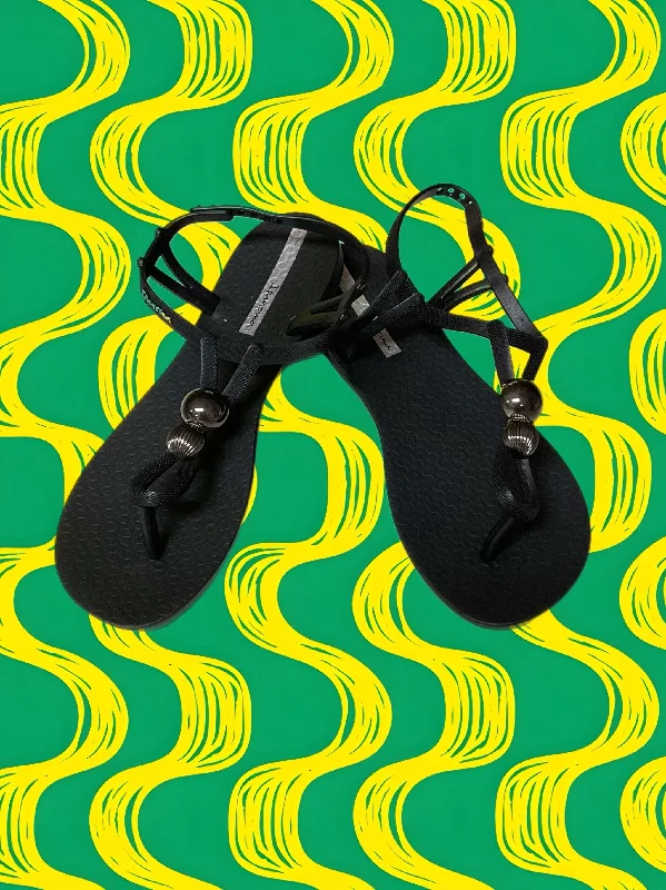 Women's Cork - Soled Espadrille Sandals with a Rope - Trimmed Upper in Navy for a Summer VibeIpanema Sandals