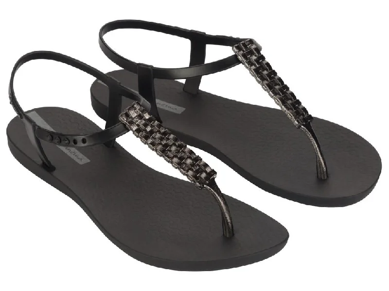 Plus Size Women's Wide - Width Platform Sandals in Black for Added Comfort and HeightIpanema Sandals