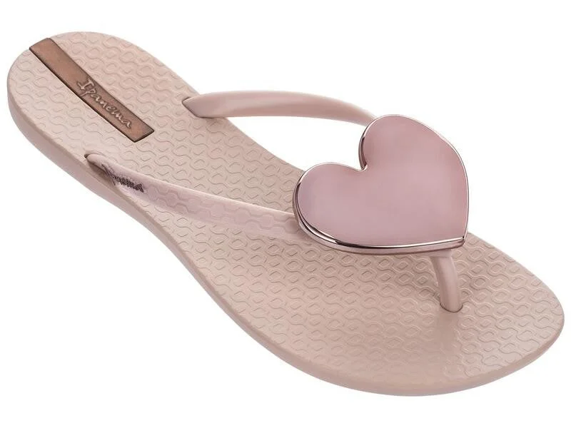 Women's Sandals with a Glitter - Coated Strap in Gold for a Sparkly Summer OutfitIpanema Sandals