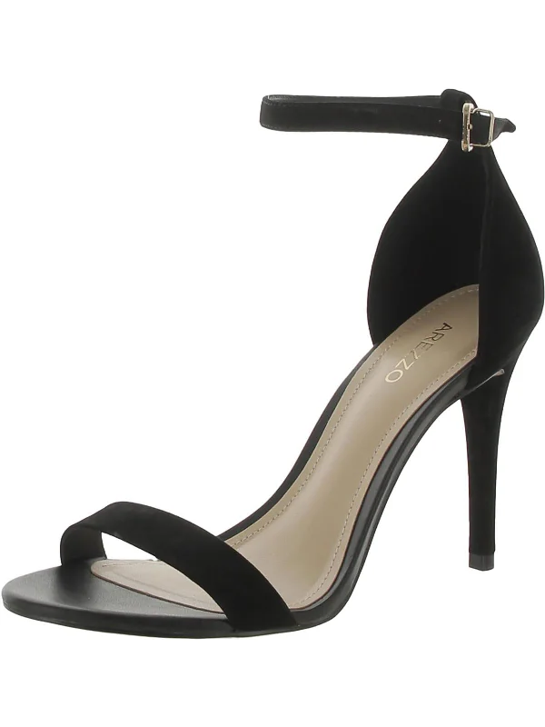 Orthopedic Women's Sandals with Arch Support in Gray for Foot HealthIsabelli High Womens Ankle Strap Stiletto Heels