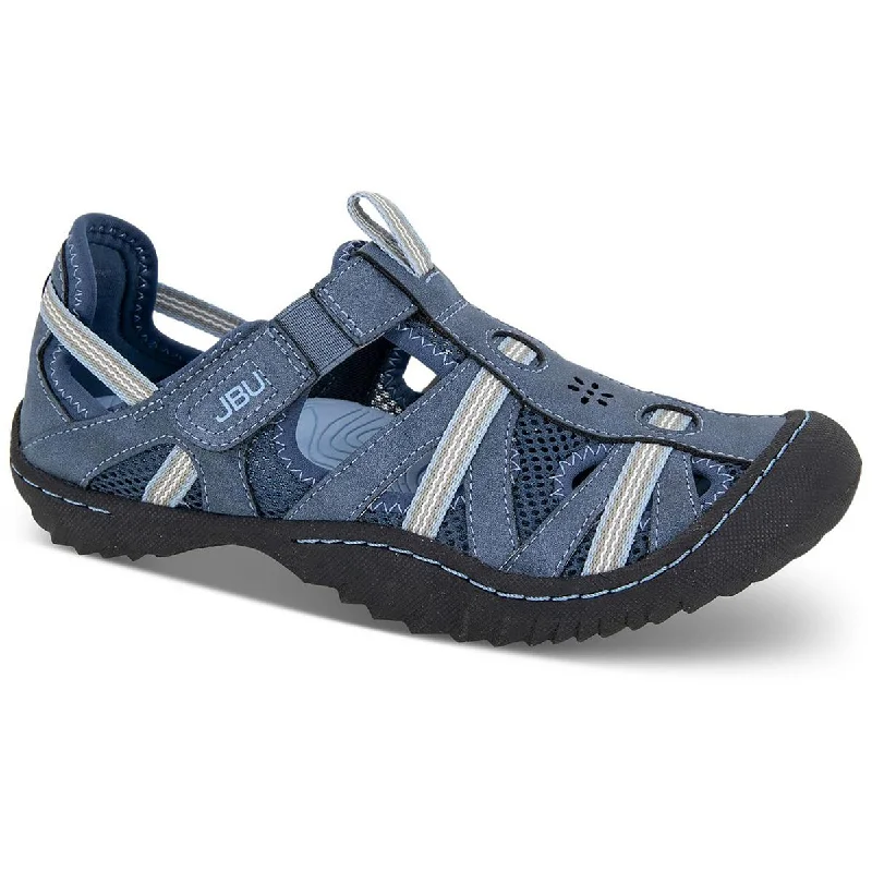 Plus Size Women's Wide - Width Platform Sandals in Black for Added Comfort and HeightJBU by Jambu Womens Regional Water Ready Strappy  Flatform Sandals