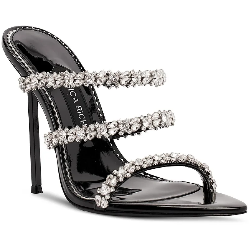 Lightweight Women's Mesh - Paneled Sandals in Yellow for BreathabilityJessica Rich Womens Diamond Stiletto Patent Leather Heels