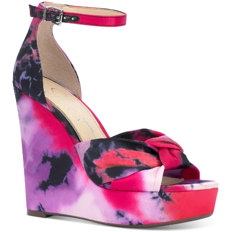Lightweight Women's Mesh - Paneled Sandals in Yellow for BreathabilityJessica Simpson Tyssie Women's Printed Knot Front Platform Wedge Sandals