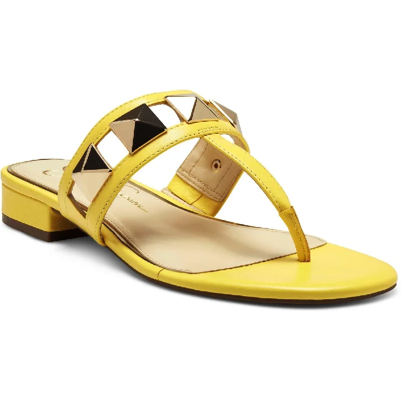 Shock - Absorbing Women's Sandals with a Soft Insole in Black for Active LifestylesJessica Simpson Womens Movena Embellished Slip-On Thong Sandals