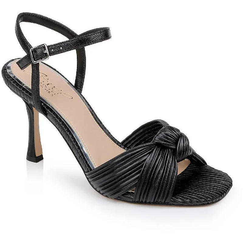 Sustainable Women's Recycled Material Sandals in Beige for Eco - Conscious ShoppersJewel Badgley Mischka Womens HYDEE Metallic Open toe Heels