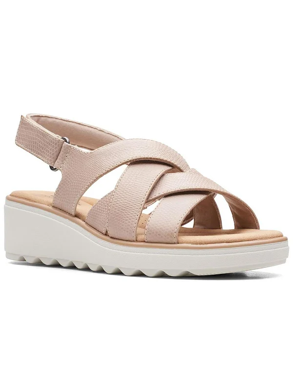 Women's Rhinestone - Embellished Open - Toe Sandals in Silver for a Glamorous Party LookJillian Spring Womens Ankle Strap Wedge Heel