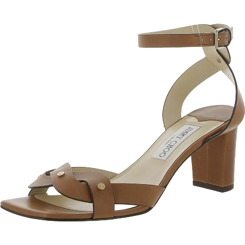 Sustainable Women's Recycled Material Sandals in Beige for Eco - Conscious ShoppersJimmy Choo Womens Drya 65 Leather Studded Heels