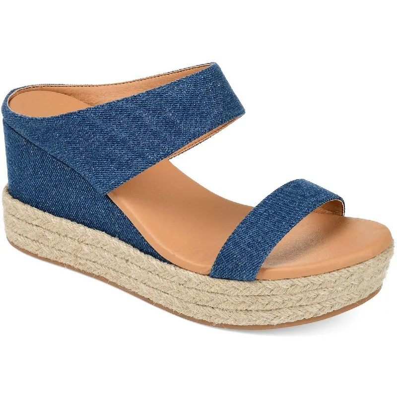 Anti - Slip Women's Sandals with a Grooved Sole in Green for Outdoor AdventuresJournee Collection Womens Casual Slip On Espadrilles