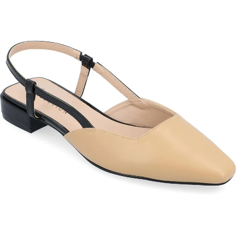 Waterproof Women's Rubber Beach Sandals with Arch Support in Blue for Water ActivitiesJournee Collection Womens Paislee Pointed Toe Slingback Slingback Sandals