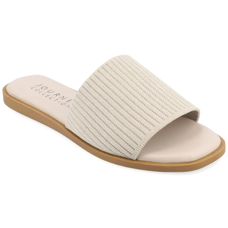 Women's Cork - Soled Espadrille Sandals with a Rope - Trimmed Upper in Navy for a Summer VibeJournee Collection Women's Tru Comfort Foam Prisilla Sandals