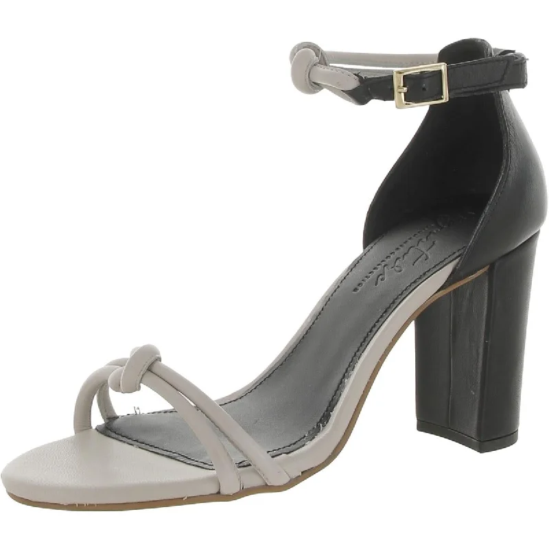 Shock - Absorbing Women's Sandals with a Soft Insole in Black for Active LifestylesJournee Signature Womens Leather Knot Heels