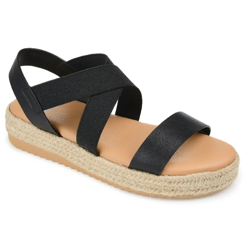 Women's Flat Slide Sandals with a Memory Foam Insole in White for All - Day ComfortJournee Women's Tru Comfort Foam Caroline Sandal