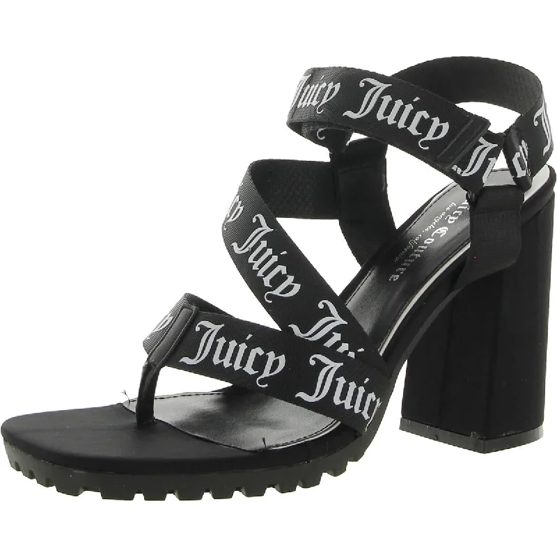 Anti - Slip Women's Sandals with a Grooved Sole in Green for Outdoor AdventuresJuicy Couture Womens Georgette Open Toe Strappy Heels