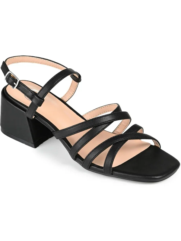 Shock - Absorbing Women's Sandals with a Soft Insole in Black for Active LifestylesKEMPSY Womens Comfort Insole Manmade Block Heel
