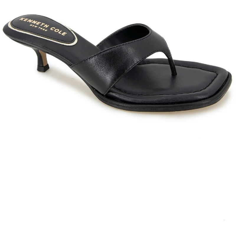 Women's Sandals with a Wedge Heel and a Tassel Detail in Orange for a Trendy LookKenneth Cole New York Womens Geneva Leather Dressy Slide Sandals