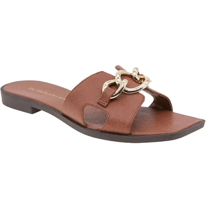 Shock - Absorbing Women's Sandals with a Soft Insole in Black for Active LifestylesLacinda Womens Cutout Slides Slide Sandals