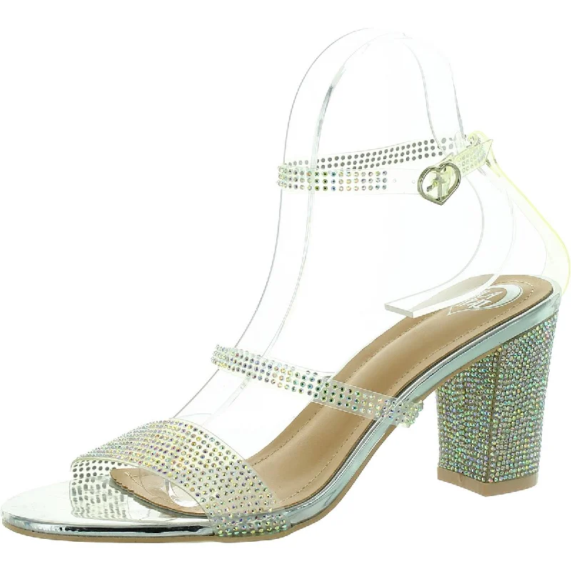 Lightweight Women's Mesh - Paneled Sandals in Yellow for BreathabilityLALA IKAI Womens Embellished Heels Ankle Strap