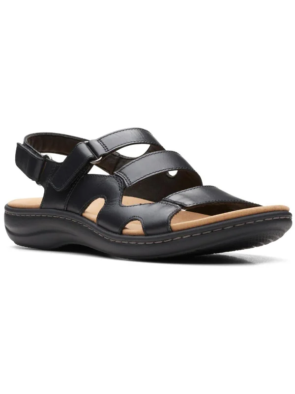 Women's Flat Slide Sandals with a Memory Foam Insole in White for All - Day ComfortLAURIEANN Womens Leather Open Toe Ankle Strap