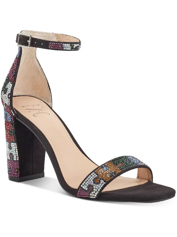 Women's Strappy Gladiator Sandals with Buckle Closures in Tan for a Boho LookLexini 57 Womens Jeweled Ankle Heels