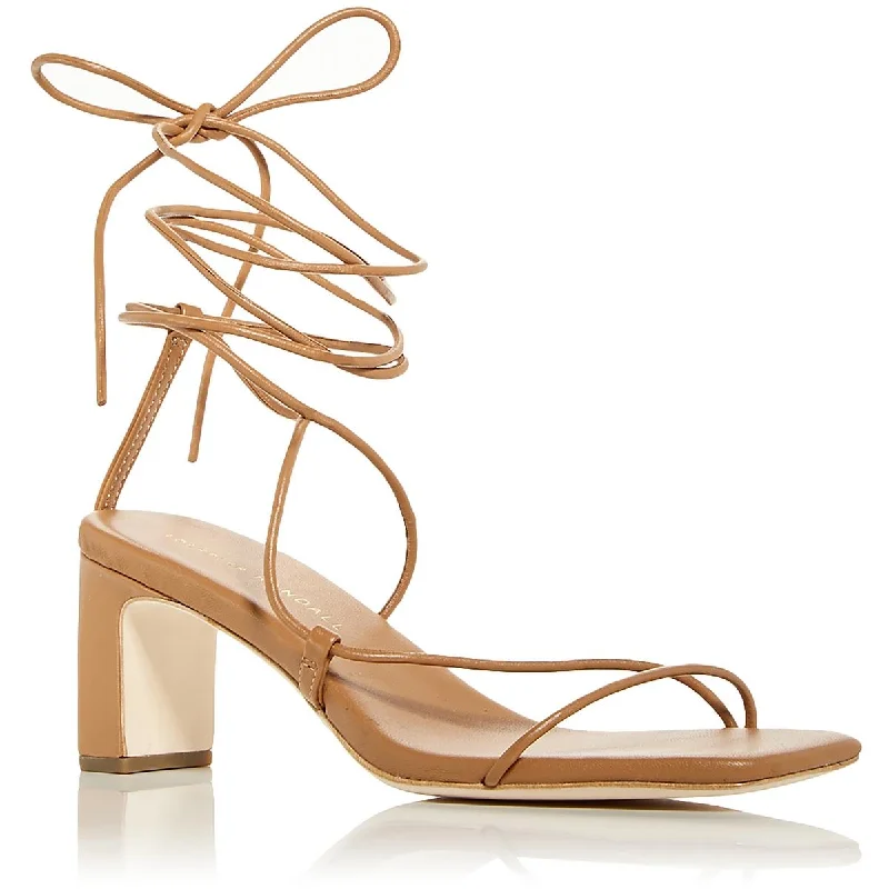 Women's Sandals with a Floral - Printed Upper in Pink for a Feminine Spring LookLoeffler Randall Womens Cosette-N Leather Ankle Strap Heels
