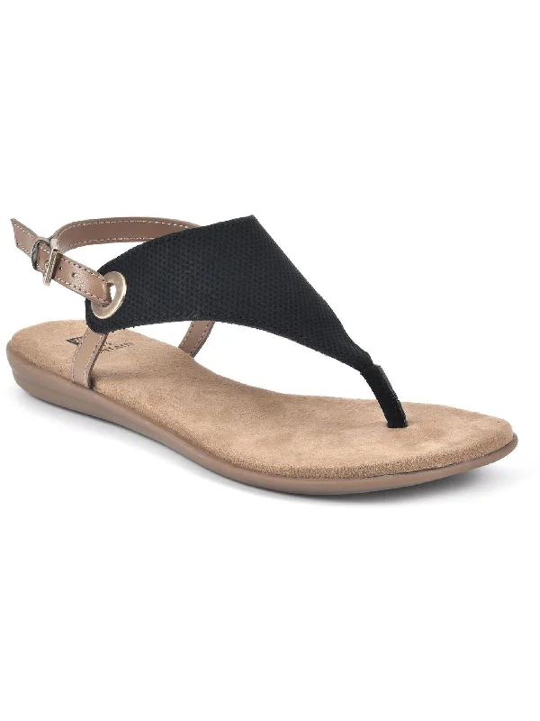 Child - Friendly Women's Sandals with a Secure Buckle in Purple for Moms on the GoLondon Womens Buckle Thong Flat Sandals