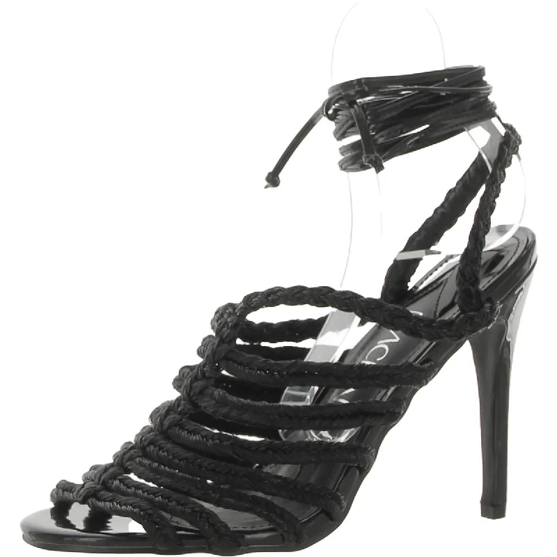 Adjustable Strap Women's Sandals with a Padded Heel in Pink for a Custom FitMACKIN J Womens Metallic Heels Strappy Sandals