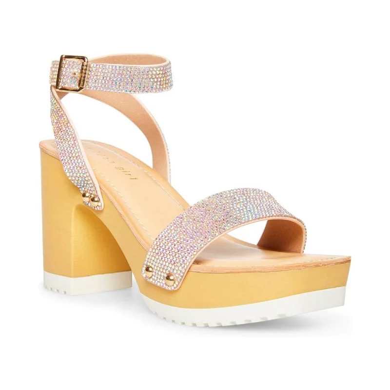 Women's Thong Sandals with a Beaded Design in Multicolor for a Beachy AestheticMadden Girl Womens Caprise Woven Ankle Strap Platform Sandals