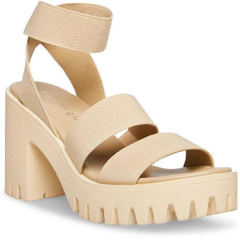 Adjustable Strap Women's Sandals with a Padded Heel in Pink for a Custom FitMadden Girl Womens Sohoo Slip On Strappy Platform Sandals