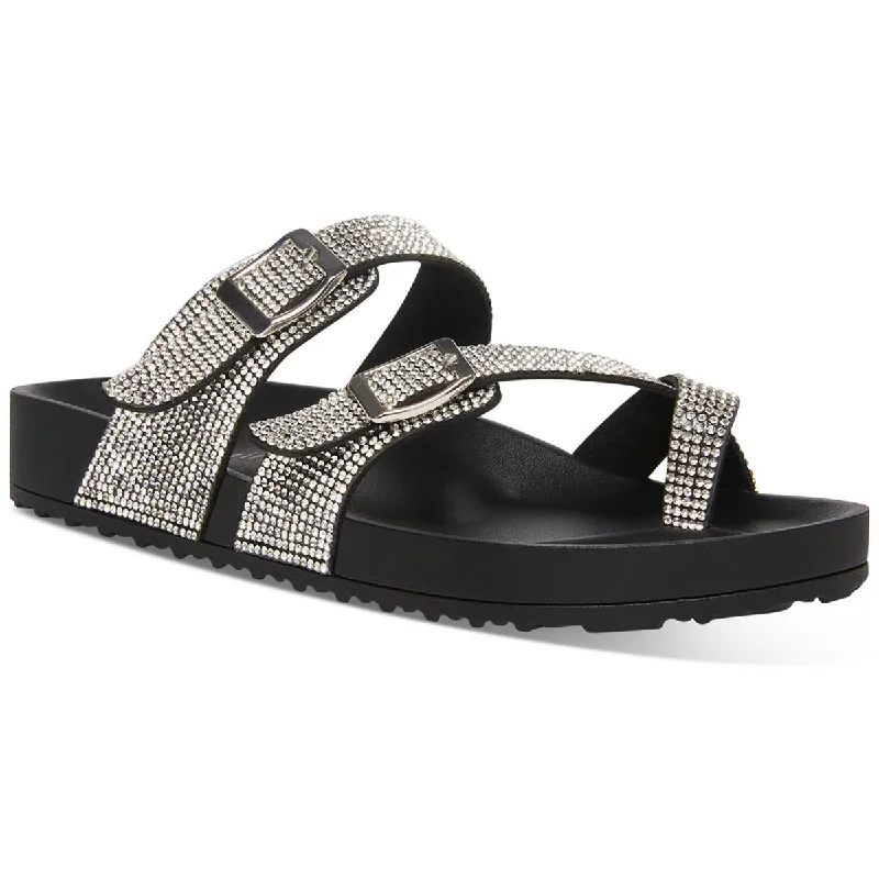 Lightweight Women's Mesh - Paneled Sandals in Yellow for BreathabilityMadden Girl Womens Twila Slip On Dressy Slide Sandals