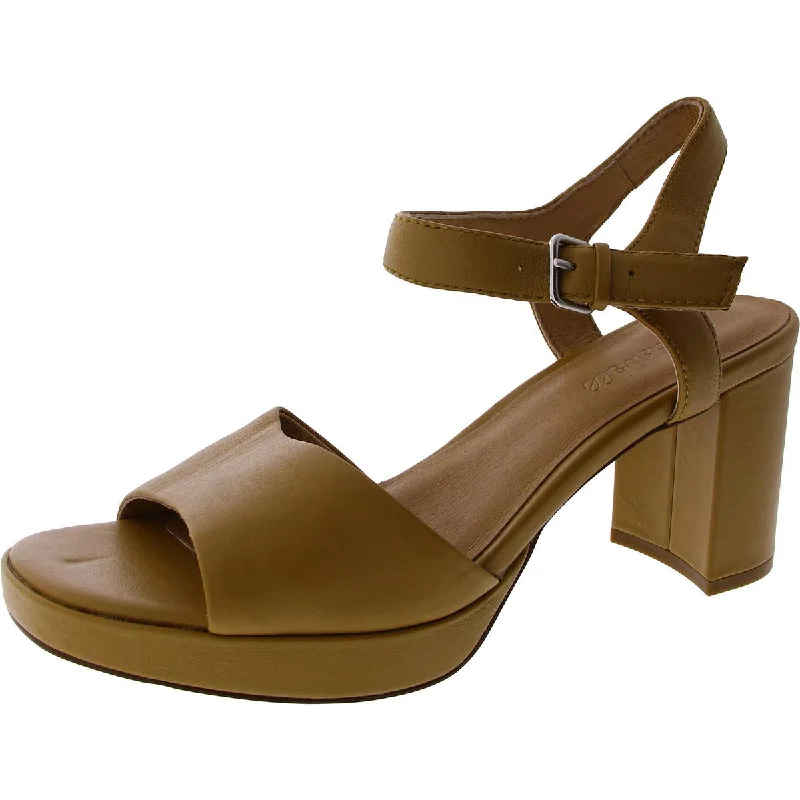 Women's Flat Slide Sandals with a Memory Foam Insole in White for All - Day ComfortMadewell Womens Cushioned Footbed Leather Block Heel