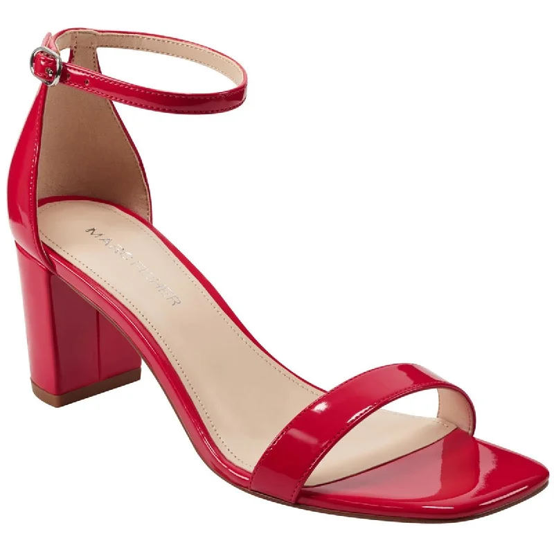 Lightweight Women's Mesh - Paneled Sandals in Yellow for BreathabilityMarc Fisher Womens MF Jaron 2 Patent Buckle Block Heel