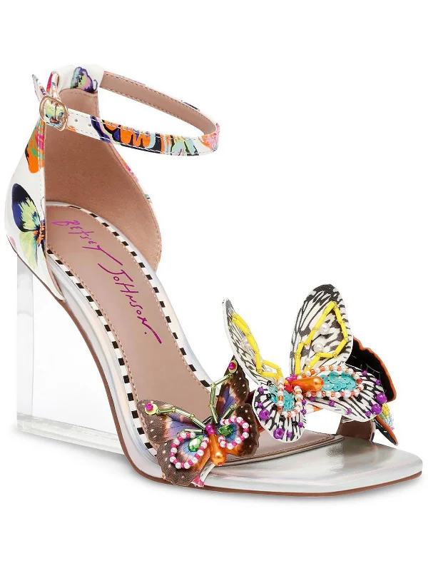 Women's Strappy Gladiator Sandals with Buckle Closures in Tan for a Boho LookMarloe Womens Patent Dressy Ankle Strap