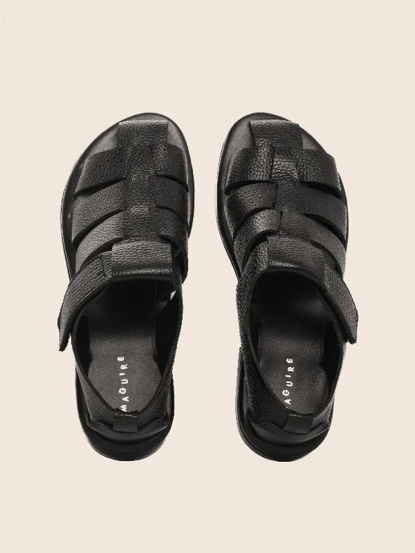 Adjustable Strap Women's Sandals with a Padded Heel in Pink for a Custom FitMarta Black Sandal