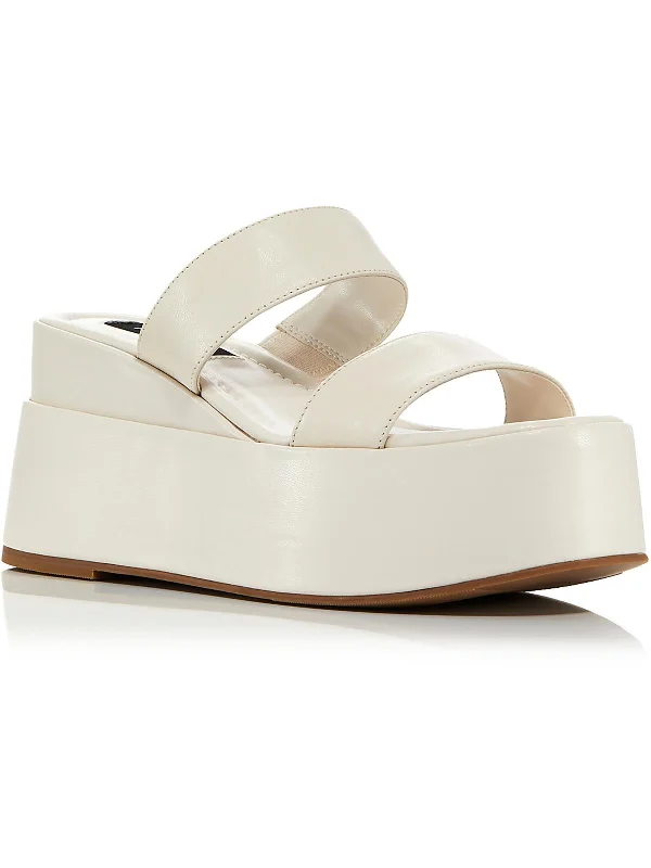 Women's Thong Sandals with a Beaded Design in Multicolor for a Beachy AestheticMaxy Womens Leather Slip On Flatform Sandals