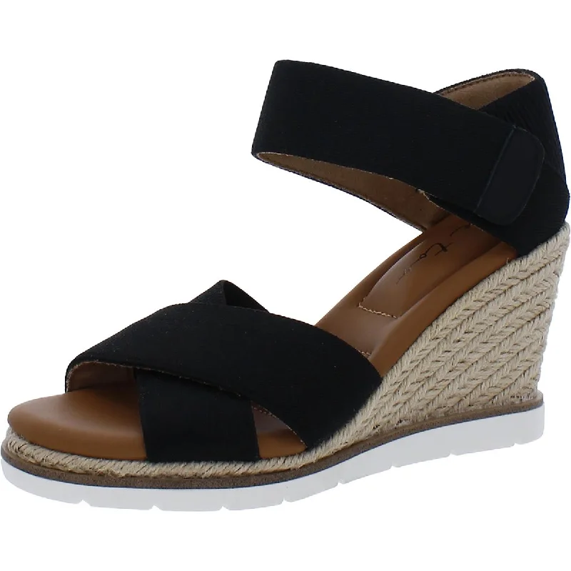 Women's Thong Sandals with a Beaded Design in Multicolor for a Beachy AestheticMe Too Womens Gemma Criss-Cross Canvas Wedge Sandals