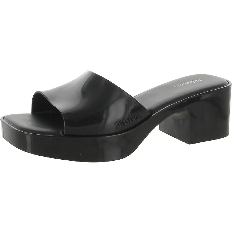 Lightweight Women's Mesh - Paneled Sandals in Yellow for BreathabilityMelissa Womens Solid Square Toe Slide Sandals