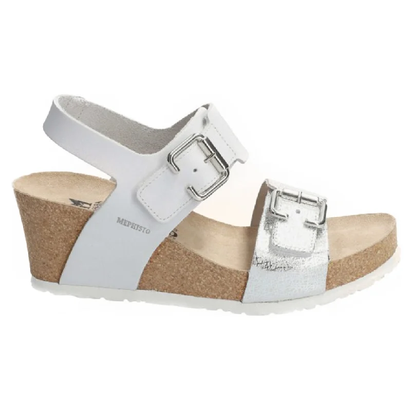 Adjustable Strap Women's Sandals with a Padded Heel in Pink for a Custom FitLissandra Full Grain Printed Leather Women's Wedge Sandals