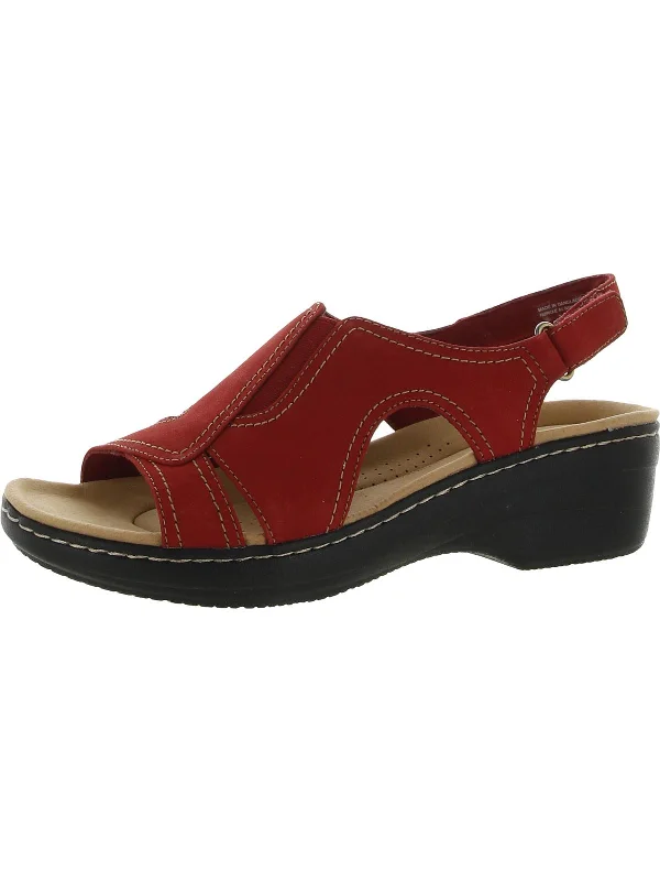 Adjustable Strap Women's Sandals with a Padded Heel in Pink for a Custom FitMerliah Style Womens Cushioned Footbed Open Toe Wedge Sandals